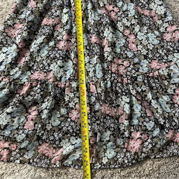 American Eagle Outfitters Floral Mini Dress - Black and Pink - Picture 7 of 8